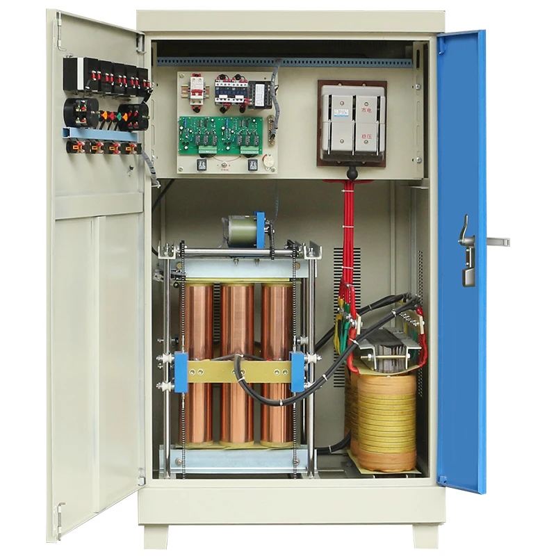 Wholesale Three Phase SBW-150kVA AC Copper Automatic SVC Compensating AVR 380V Voltage Stabilizer/Regulator