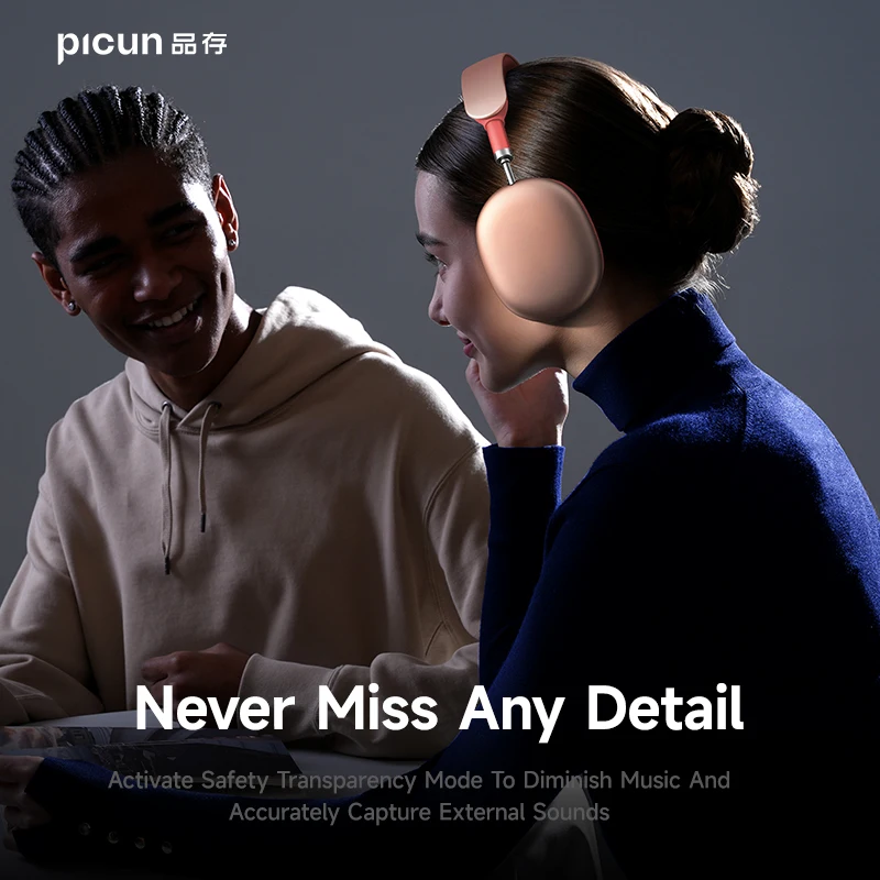 Picun F8 Pro Bluetooth Headphones - Active Noise Cancellation
