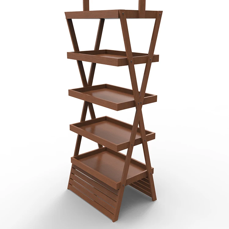 Подгонянная Х-образная деревянная витрина для виски полки