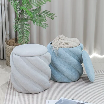 Customized Storage Ottoman Stool for Living Room Modern Inside Furniture Board