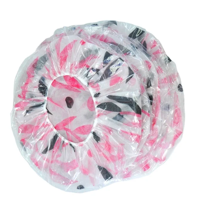 Настраиваемая цветная Водонепроницаемая душевая шапочка для подарка и использования с длинными волосами