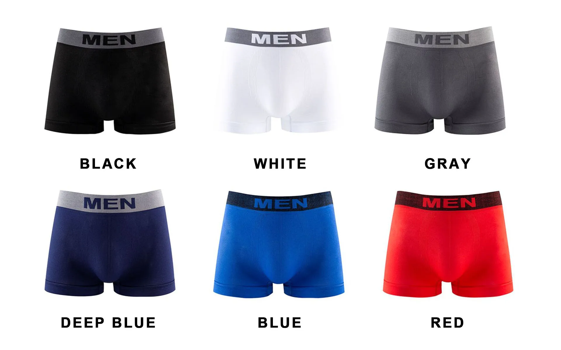 Brand Men's Wholesale Underwear Boxer Shorts Polyester Seamless ...