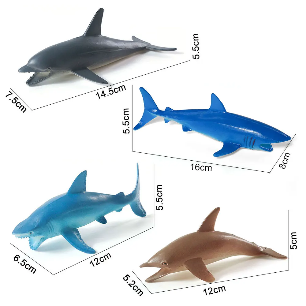 PVC Hollow Dolphin Shark Toy - Ocean Animal Drink-Filled Plush for
