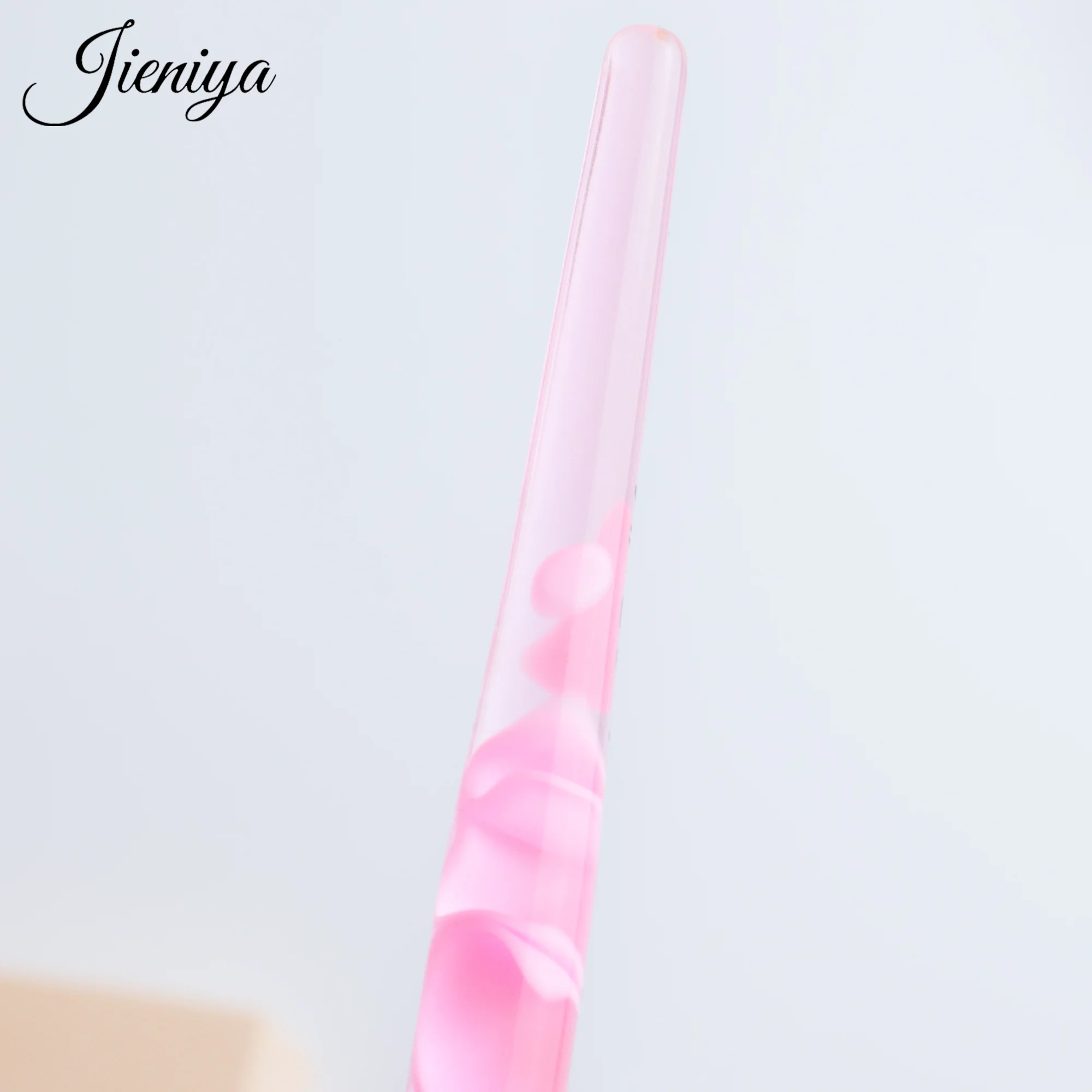 Акриловая скульптурная кисть Розовая мраморная текстура Ручка Pure Kolinsky 3D Кисть для