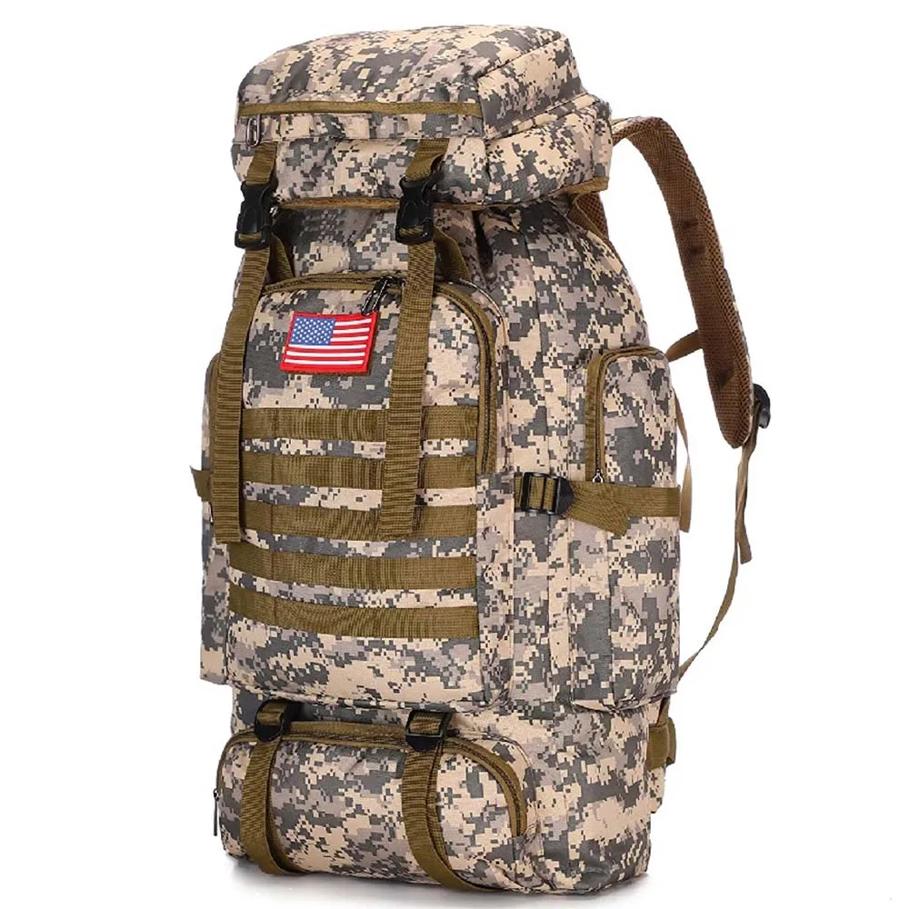 Oleaderbag Men's Hiking Backpack Waterproof Training Camping Backpack Travel Day Bag