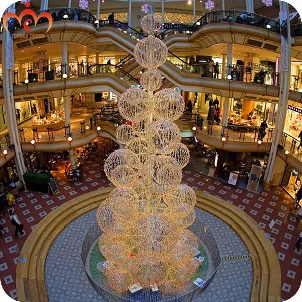 IP46 Waterproof White Xmas Tree with Lights Christmas Tree Decorations