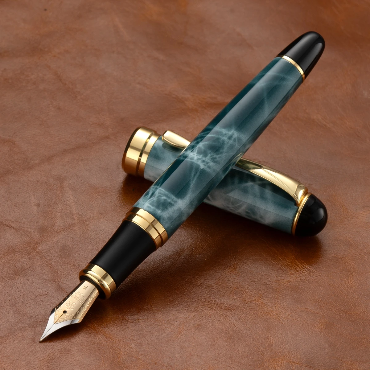 Feather Metal Vintage Fountain Pen Promotional Writing Gift OEM