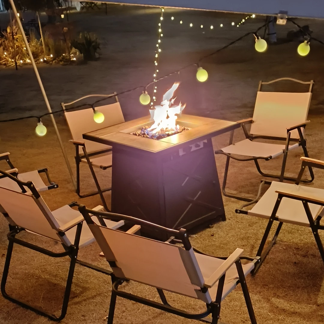 Luxury Smokeless Propane Fire Pit Table For Outdoor Heating In - Main Image