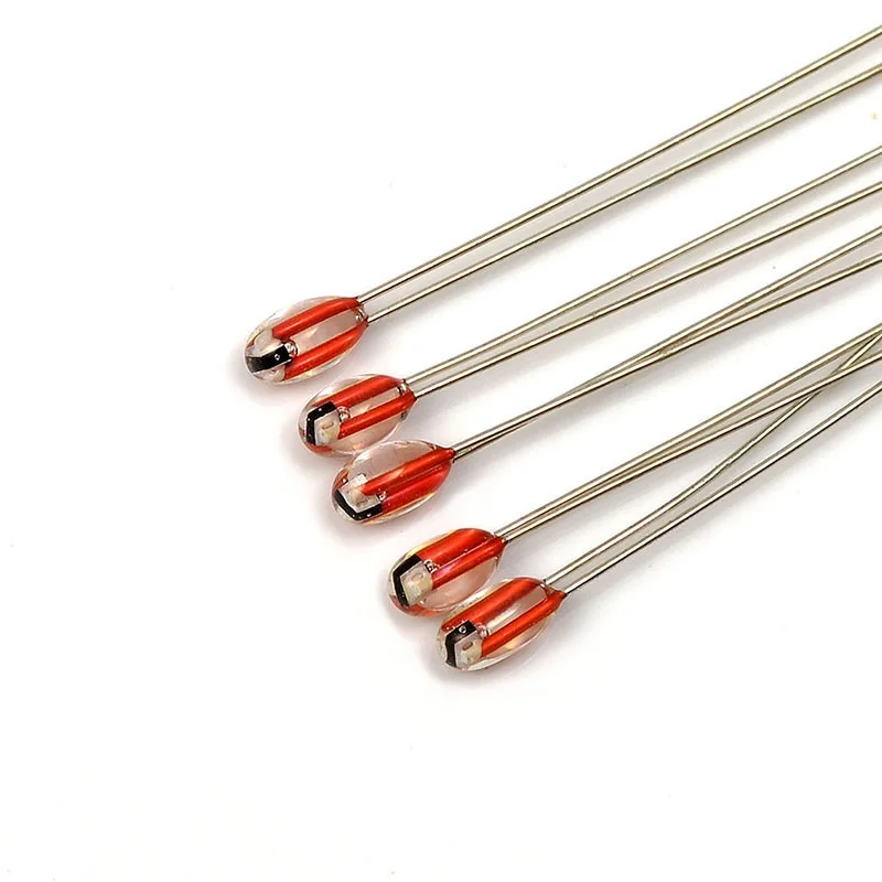 Moisture Resistant 100K Thermistor B3977 Glass Diode Do-35 Package Automotive High Temperature 250 C Ntc Sensor
