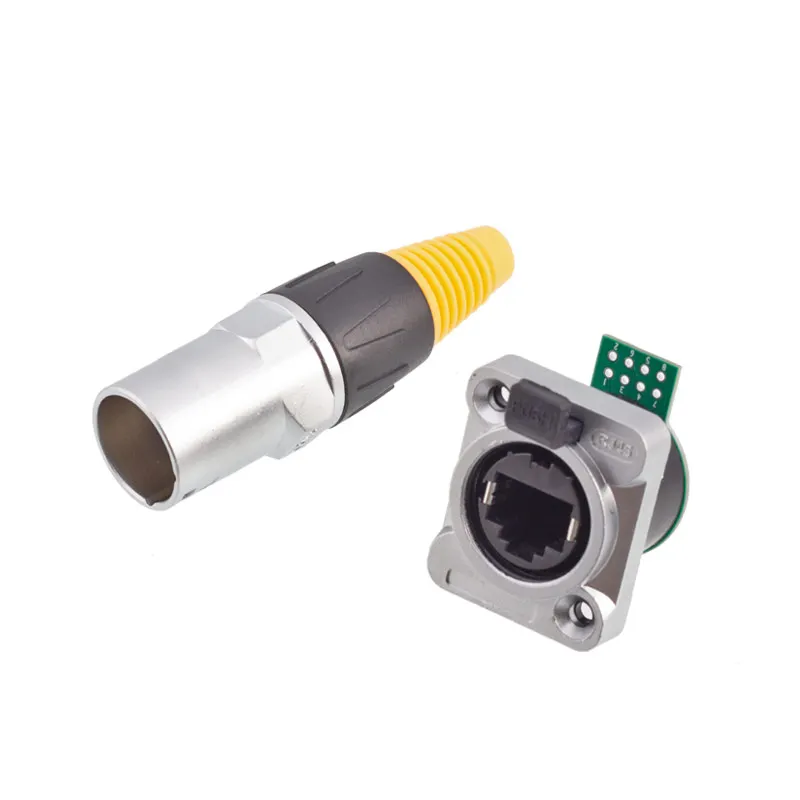 Alibaba.com: Panel Mount Right Angle RJ45 Wall Square Socket IP68 with ...