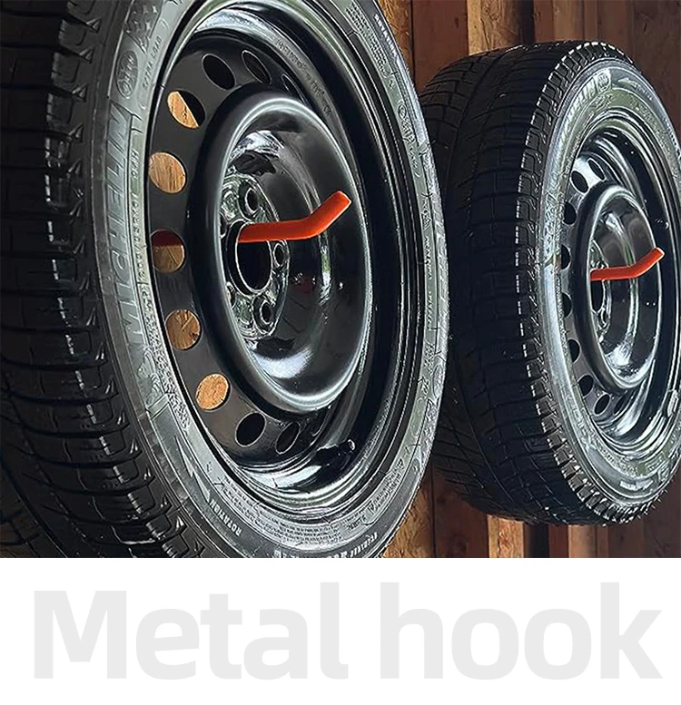 Durable Metal Wall Hook Heavy Duty Rustproof Hanger Organizer Wheels Hooks Storage for Garage manufacture