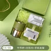 Ls08-bamboo cup square towel phone holder