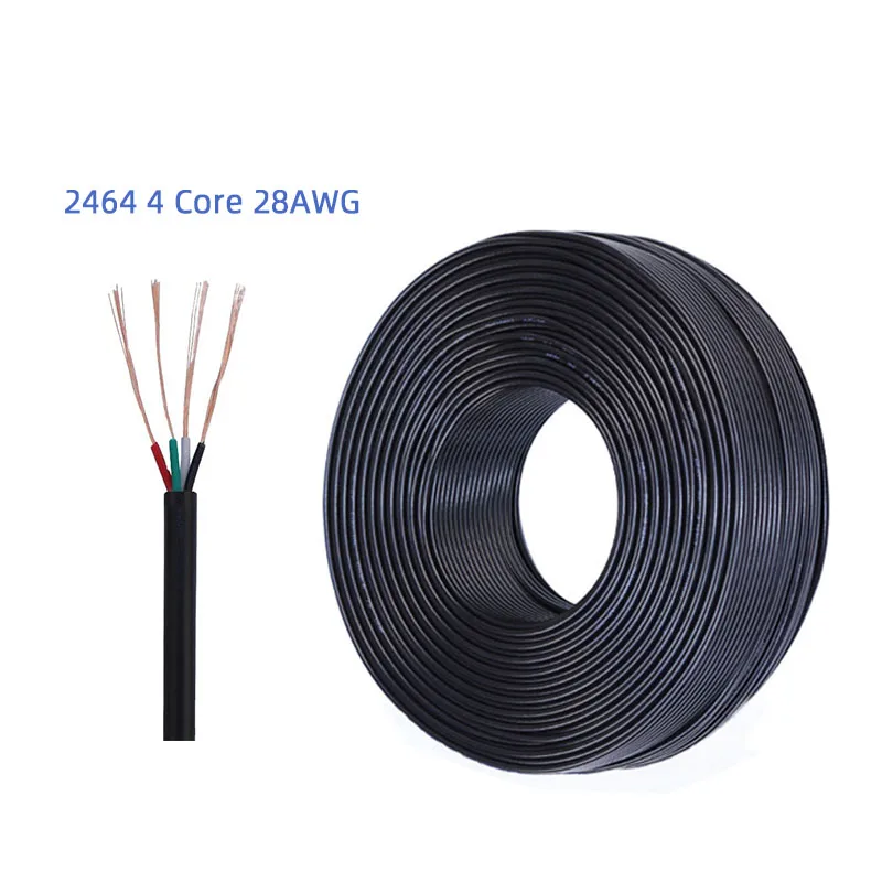 Awm 2464 28awg 4 Core Cable Pvc Insulation Wire Od 3.0mm Multiecore For ...