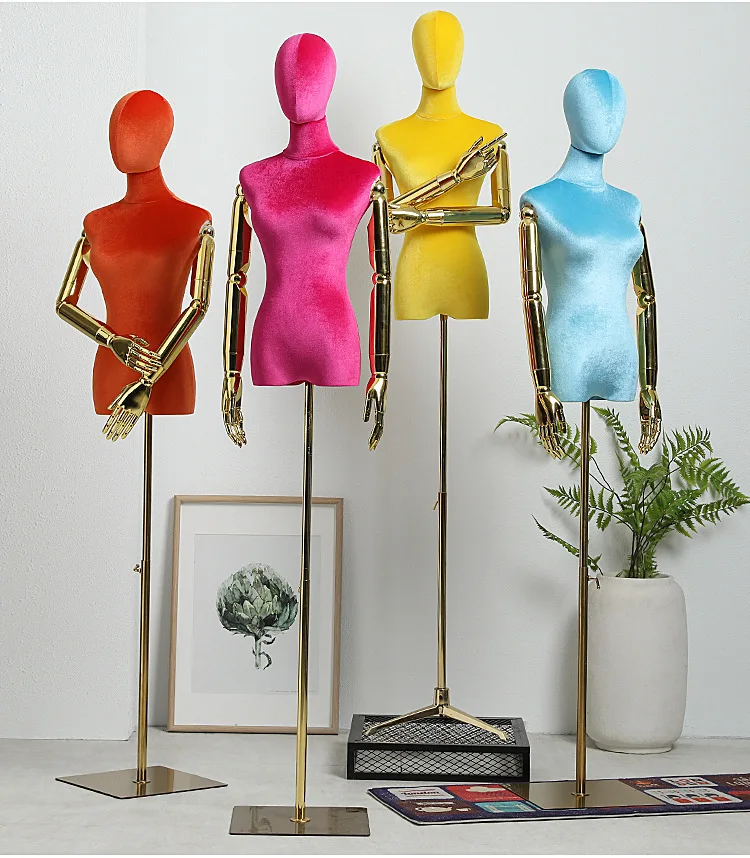 Custom Full Body Velvet Seat Mannequin Plus Size Mannequin Female Upper