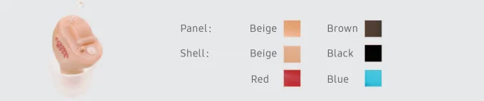 Invisible CIC Hearing Aids Colors