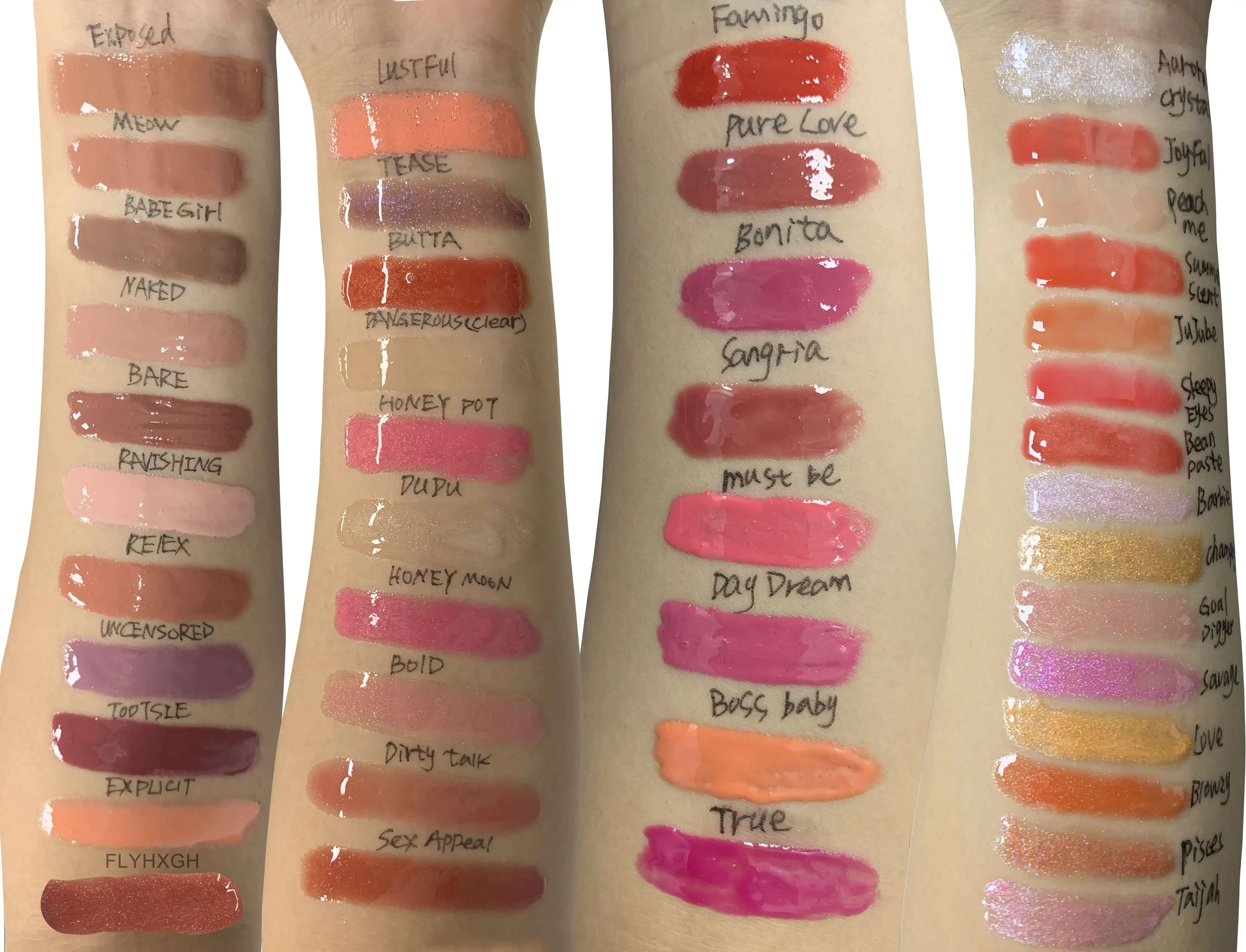 new swatch for lip gloss
