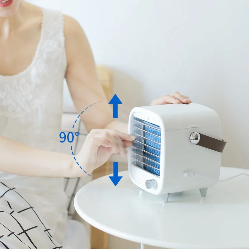 Usb Small Rechargeable Home Portable Mini Air Conditioner Fan Personal Space Portable Water Air Cooler Fan_voghion.com