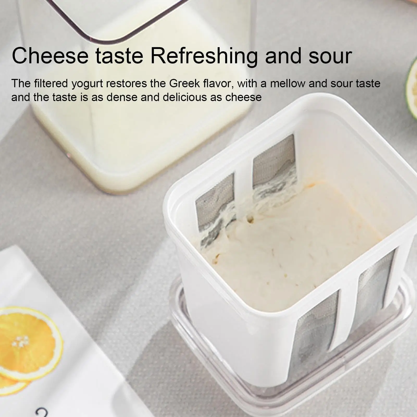 Bpa Free Thick Creamy Reusable Fine Mesh Stainless Steel Yogurt Maker