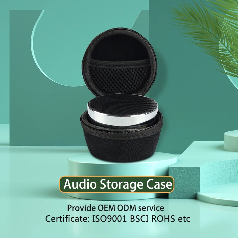 Custom Logo Shockproof Music Player Speaker Audio Tool Case Carrying Digital Voice Audio EVA Speaker Bag supplier