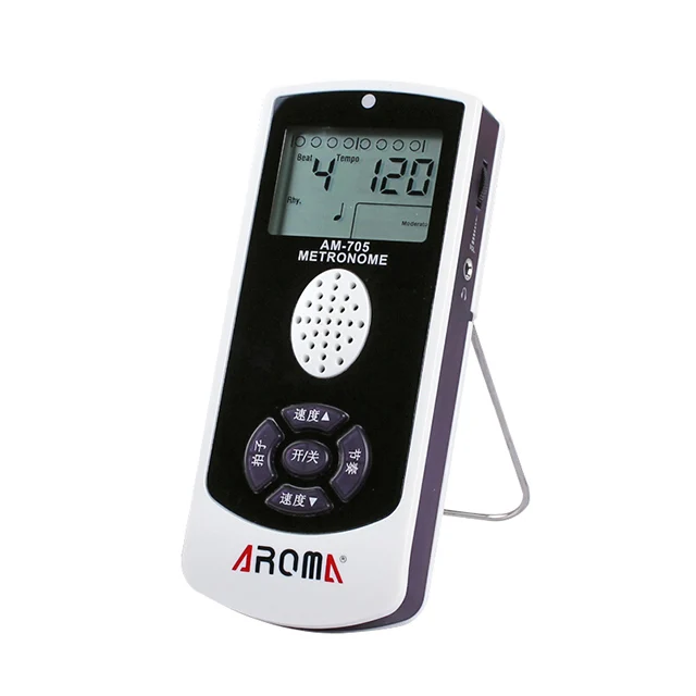 AROMA AM-705S  40-208bpm  Digital Electronic Metronome with Volume Control Guitar Parts Musical Instrument Metronome