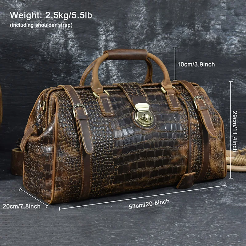 Shop Our Hot Sale Luggage Crocodile Embossed Travel Bag