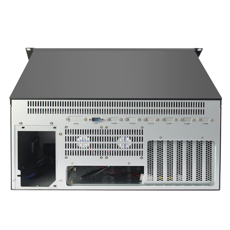 5U Industrial Server Case with LCD & ATX Mid Tower Design