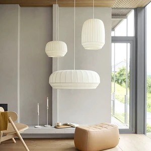 Modern Designer Nordic Chandeliers Fabric for Dining Room Living Room Bedroom Bar Counter Use