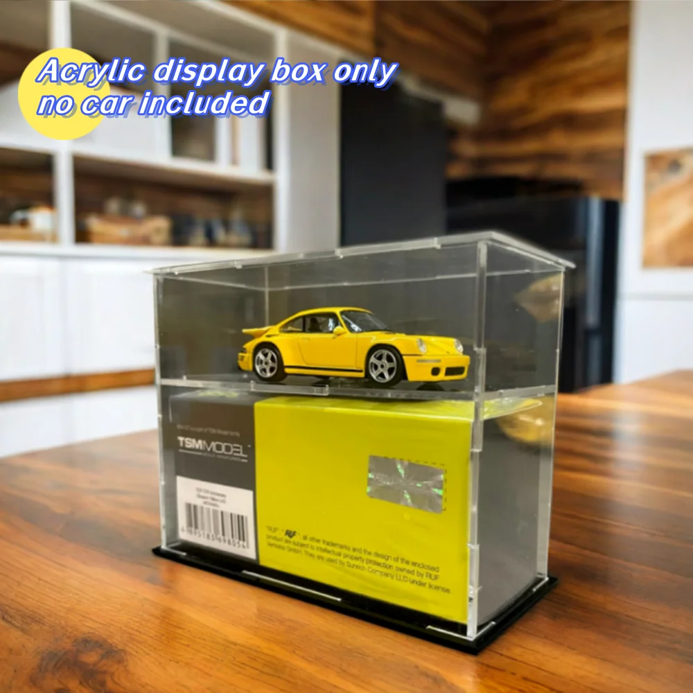 Acrylic 1/64 Model Cars Display Case Fit for Mini Size MiniGT Tomica Hotwheels Assembled Dust Proof Box Cabinet Toy Vehicles