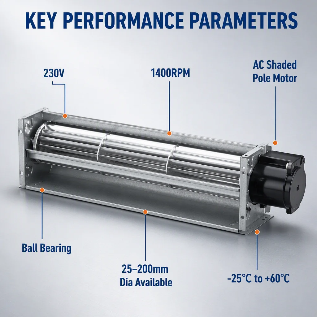 Tangential Fan, LONGWELL, 100mm, 230v - detail 16