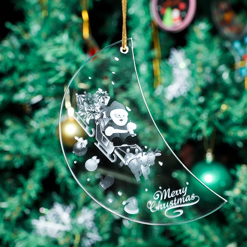 product xqgj 004 hot selling crystal moon shape hanging christmas tree decoration ornament for christmas gift-35