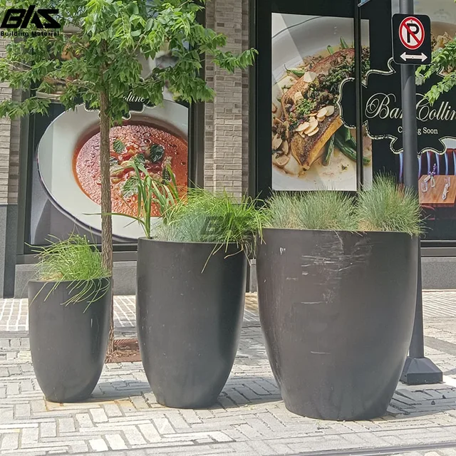 Best Selling Large Outdoor Rectangular Aluminium Garden Planters Balcony Flower Pots for Home and Shopping Mall Decorations