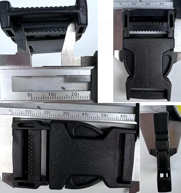 Clip con fibbia in plastica Doppio colore verde scuro Fibbie a sgancio laterale regolabili 2 cm/2,5 cm/3,8 cm/5 cm Fibbie a sgancio rapido 2 pezzi/borsa  15
