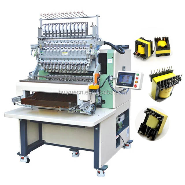 fully automatic 12 spindles transformer relay valve inductor sensor coil winding machine