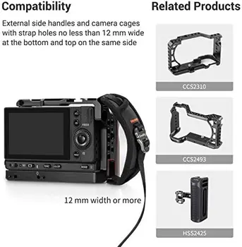 Small Rig Camera Cage Wrist Strap Universal Quick Adjustable Secure Grip Camera Cage Handle Hand Wrist Strap PAC2456 product image