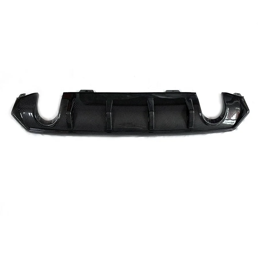 Tiypeor Rear Diffuser for Infiniti Q50 Q50L 2014 - 2017 Carbon Look Rear Bumper Lip Diffuser Rear Tail Diffuser Spoiler Body Kit