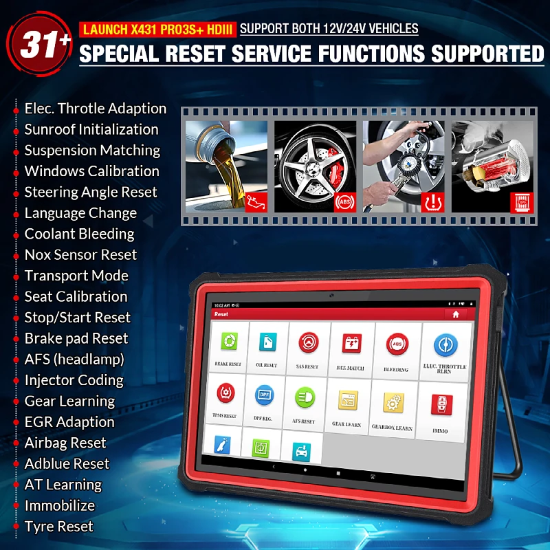 Car Diagnostic Machine With Key Programming Launch X431 PRO3S HD3 Truck Scanner Heavy Duty Diagnostic Tool