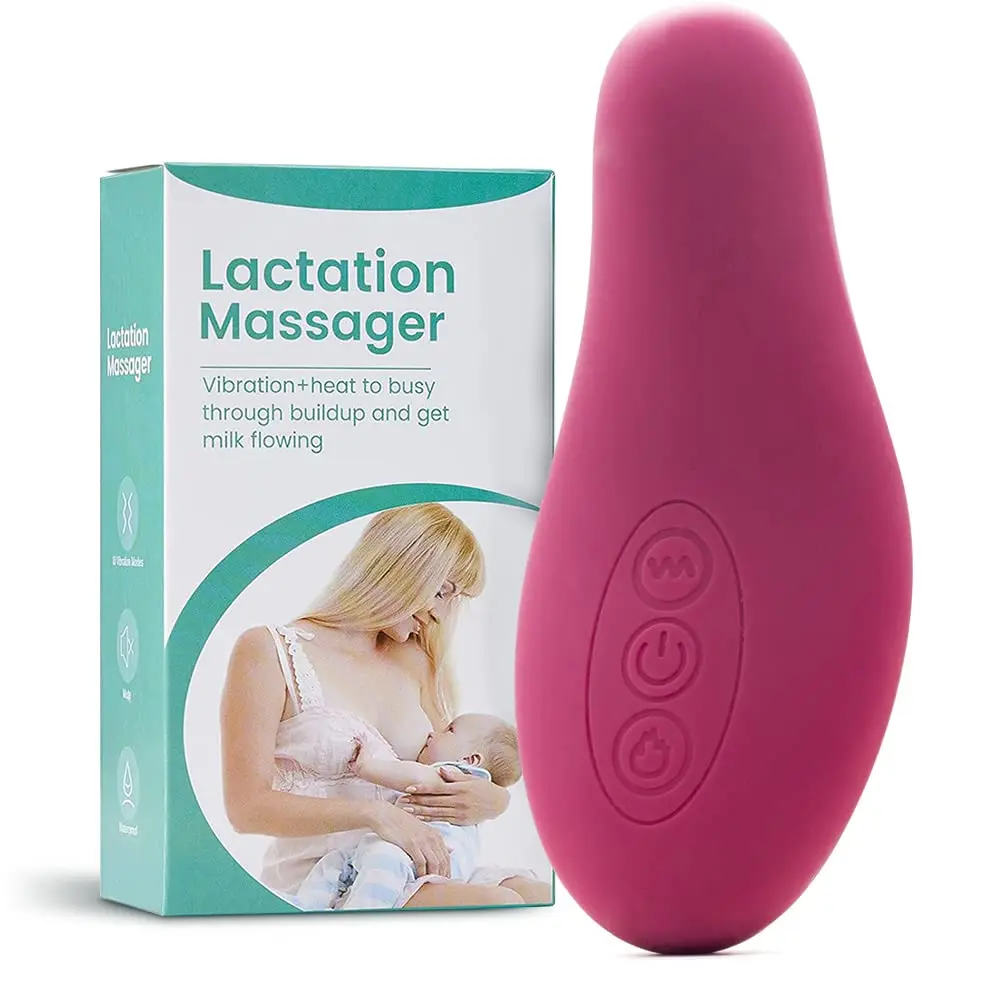 Double 2-in-1 Warming & Vibration Lactation Massager