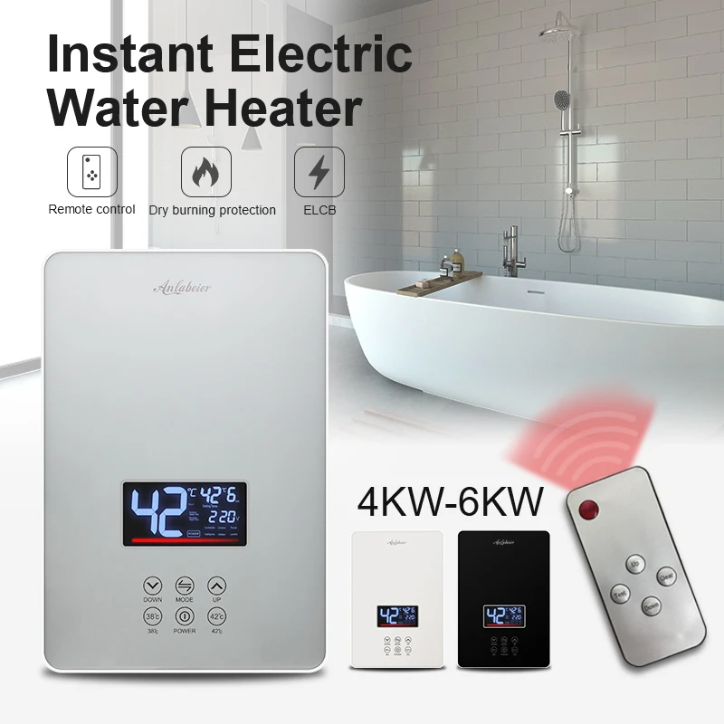 Instant Hot Water Heater Electric Tankless On Demand House Shower Sink  6000W USA