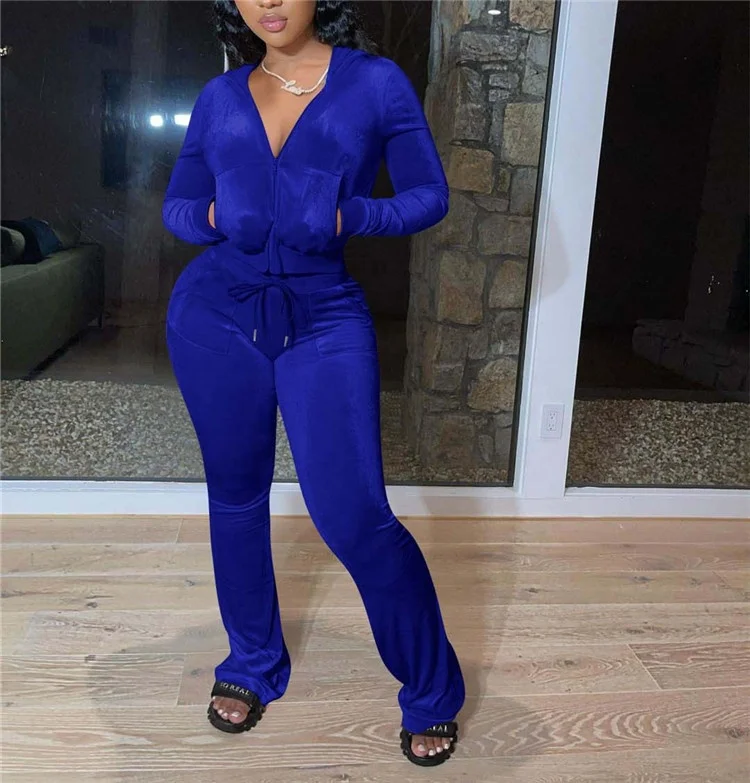 Shop Our 2023 Women's Velour Tracksuit Sets for Casual Style