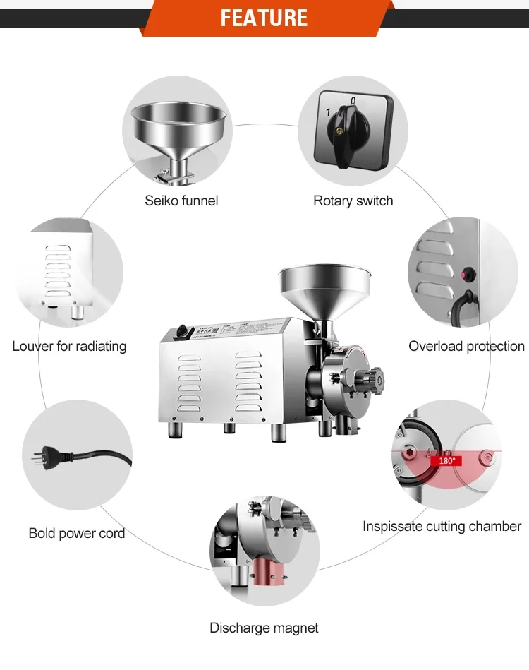 Flour Mill Machine Fine Powder Making Machine Grain Crusher