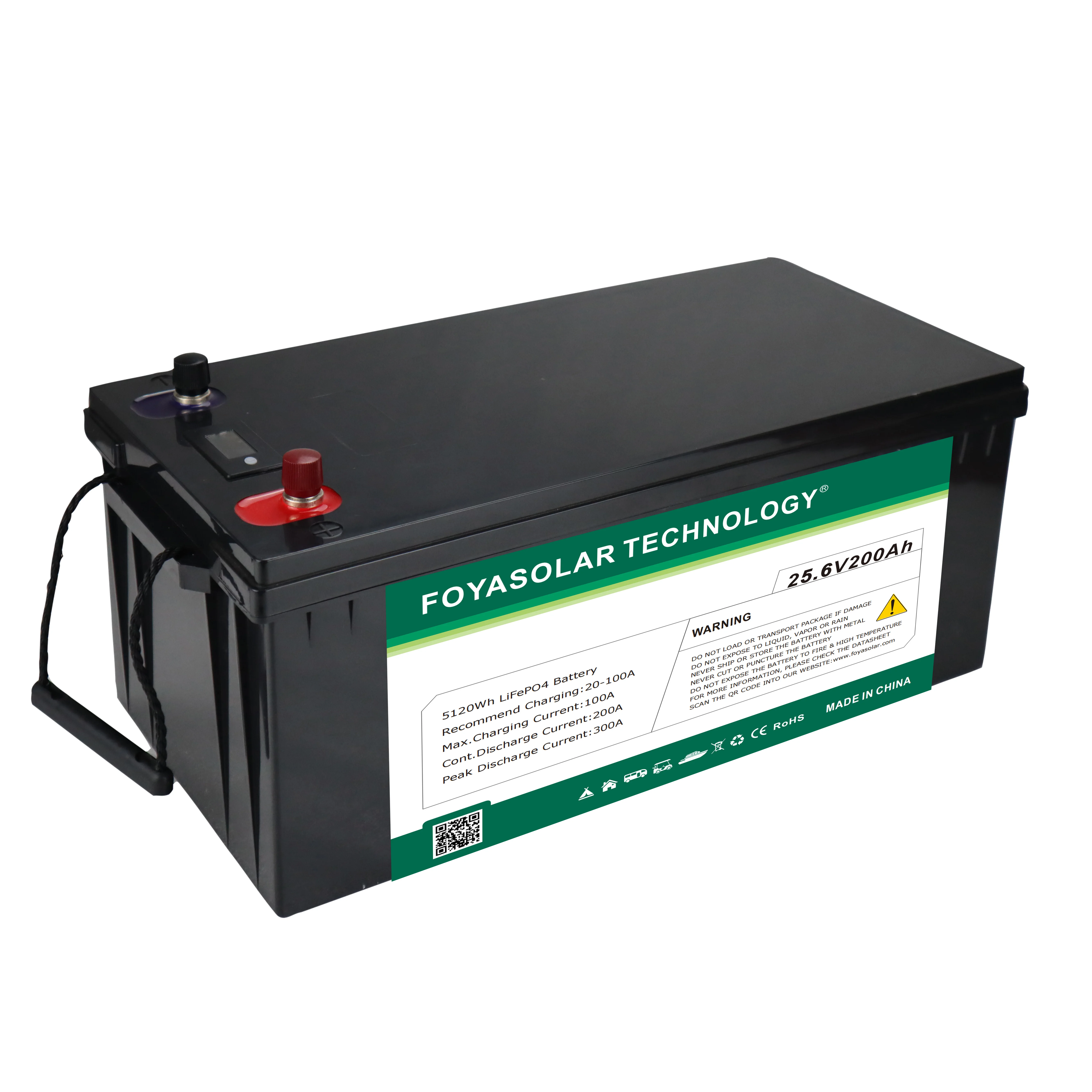 Oem Lifepo4 Battery 12v 24v 36v 48v Solar Battery 100ah 200ah Auto Rechargeable Lithium Ion 7910