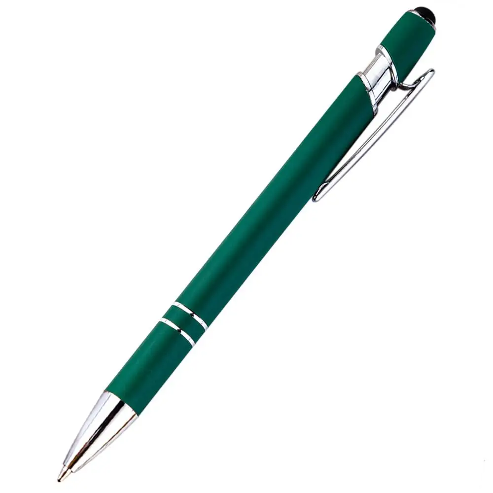 Alpha Soft Touch Pen With Stylus, Promotional Stylus Metal Pen With Logo, Stylus Touch Screen Pen