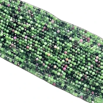 Showcase personality Classic Brilliant Attractive Faceted-Round Beads 2mm 3mm 4mm Ruby in Zoisite For Bring the luck of love