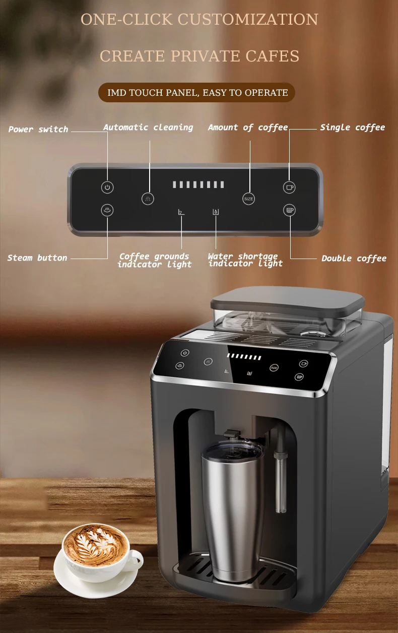 Fully Automatic Espresso Commercial One Touch Coffee Machine With