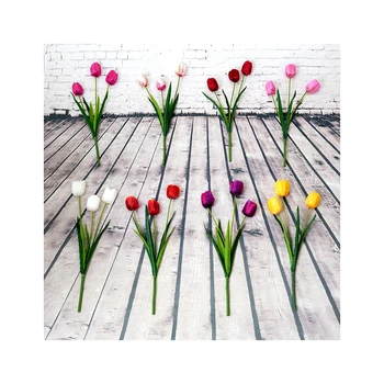 Simulation Instagram photo props shoot posing props Photography background flower wall Dutch flower 3 large tulips