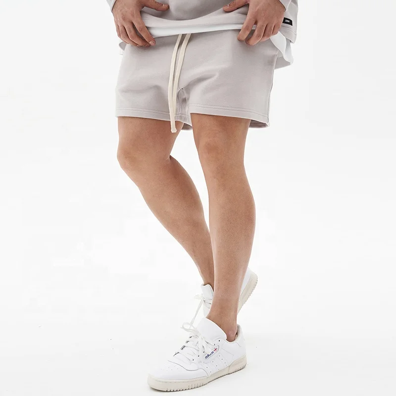 Drop Shipping Mens Jogger Shorts Drawstring Cotton Bermuda Short Loose Fit Baggy Gym Shorts for Men