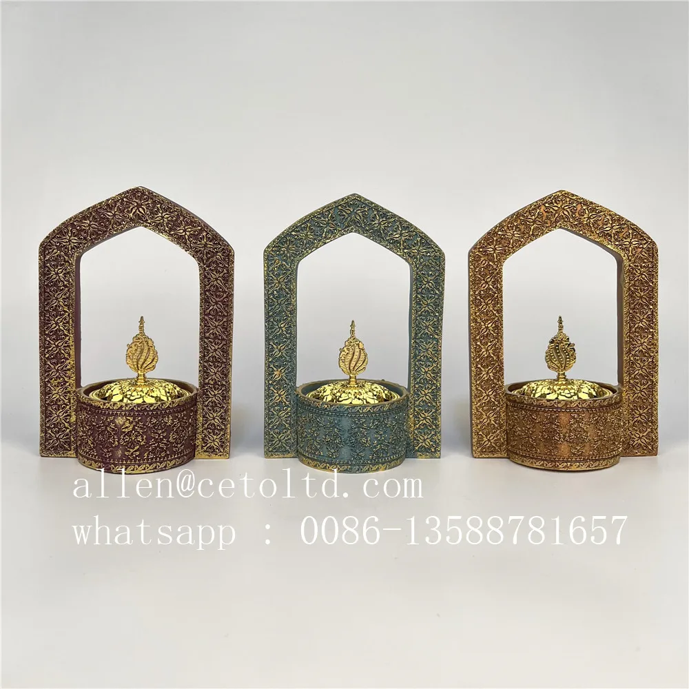 Luxury 2022 Resin Burner Dubai Charcoal Ramadan Incense Burner Design