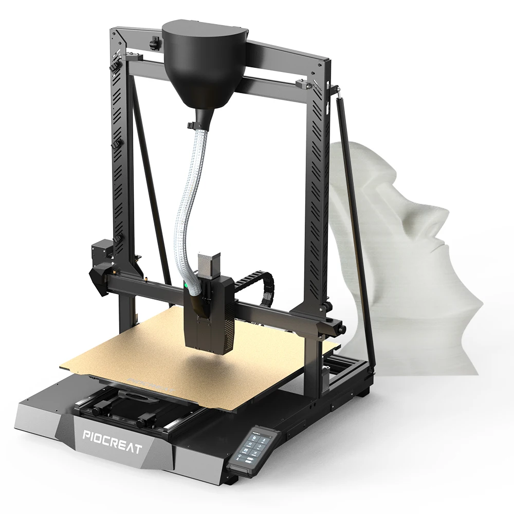 Piocreat G5 Pro Fast Speed Fdm 3d Desktop Printer Pellet Extruder 3d Printing for Auto Parts Industrial 3d Printing Equipment