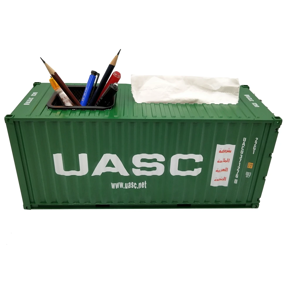 【A】30cm 1:20 UASC container line Pen holder logistics container model O.A.S ship model