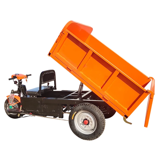Dipper truck flatbed truck electric dump truck construction site handcart differential motor for better use